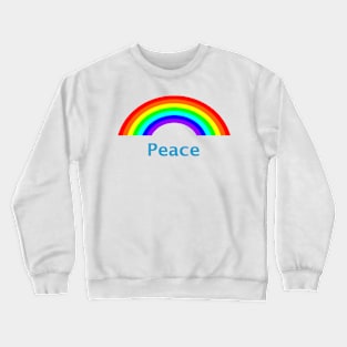 Blue Peace Rainbow Crewneck Sweatshirt